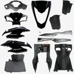 MONERO KAPORTA SETİ SİYAH HONDA ACTIVA S 125 2017-2018
