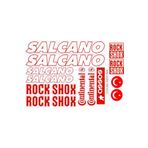 monero Salcano Bisiklet Sticker Etiket Seti Kırmızı A4 SALM1K