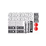 monero Salcano Bisiklet Sticker Etiket Seti Siyah A4 SALM1KS