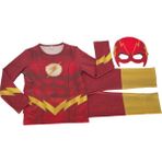 Moni Erkek Çocuk Maskeli 3D Kas Görünümlü Dijital Baskılı Flaş / Flash Kostümü - Kırmızı - 4 - 5 Yaş