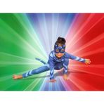 Moni Pj Maskeliler Kuyruklu Maskeli Baskılı Kaliteli Yerli Kedi Çocuk Kostümü - Mavi - 8 - 9 Yaş