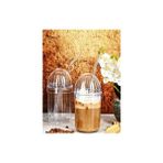 Monica Cam Pipetli Kristal Bardak 4'lü - Turuncu - 400 - 499 ml