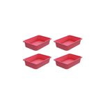 Moniev Kids Montessori Oyuncak Dolabı Kutusu Saklama Kutusu 41X30.5X10 Çocuklar İçin Aktivite Kutusu 4 Adet