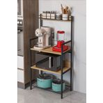 moniev Metal Sepetli Mutfak Bangosu Kahve Köşesi Mutfak Standı Airfryer Mikrodalga Kahve Makinesi Organizer