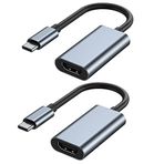 Monitör için USB C - HDMI Adaptörü, MacBook pro için 4K HDMI - USB C Dizüstü Bağlantı İstasyonları, iPad air için USB Tip C - HDMI Kablosu, Chromebook XPS TV vb için USBC'den HDMI Dongle'a