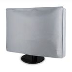 Monitör koruyucu kılıf, 420D Oxford PC ekran toz koruması, antistatik 61 - 34 cm LCD/LED/HD ekran kılıfı, hepsi dahil, masaüstü bilgisayar, TV ekran kılıfı (60 cm, gri)