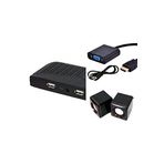 MONİTÖRÜ TV Yapmak için Çevirici Set HDMI UYDU HOPARLÖR VGA ÇEVİRİCİ