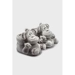 Monkey Unisex Hayvanlı Panduf Gri 36/43