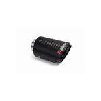Monlion 60mm Giriş 90mm Karbon Fiber Egzoz Ucu 15cm Akrapovic Tip Görünümlü Universal Siyah Egzoz Başlığı