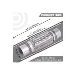 Monlion Egzoz Spiral Flex Borusu,51mmx 240mm Üniversal Tip, Paslanmaz Çelik Çift Örgülü Flex Borusu