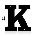 Monlyey - Metal Modern Ev Numaraları Adres Mektupları - Metal Numaralar Harfler Kapı Numaraları Tabela Sokak Ev Adres Plaketi Bahçe Kapısı Posta Kutusu Dekoru için (5", K)