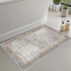 Monnhein 2'li Set Banyo Paspası, Yumuşak Banyo Halısı, Kaymaz Dot Tabanlı, Su Emici, Makinede Yıkanabilir - 50x60-60x100 cm