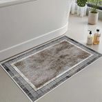 Monnhein Banyo Paspası, Yumuşak Banyo Halısı, Kaymaz Dot Tabanlı, Su Emici, Makinede Yıkanabilir - 50 x 60 cm