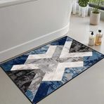 Monnhein Banyo Paspası, Yumuşak Banyo Halısı, Kaymaz Dot Tabanlı, Su Emici, Makinede Yıkanabilir - 60 x 100 cm
