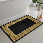 Monnhein Banyo Paspası, Yumuşak Banyo Halısı, Kaymaz Dot Tabanlı, Su Emici, Makinede Yıkanabilir - 60 x 90 cm