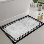 Monnhein Banyo Paspası, Yumuşak Banyo Halısı, Kaymaz Dot Tabanlı, Su Emici, Makinede Yıkanabilir - 80 x 150 cm