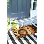 Monnhein Eski Harita Kapı Önü Paspası Dekoratif Kapı Paspası Dış Mekân Paspas Ev İçi Paspası 45x70cm