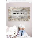 Monnhein Eskitme Welcome Home Dekoratif Çok Amaçlı İç ve Dış Mekan Kapı Önü Paspası 45x70