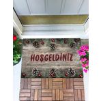 Monnhein Hoşgeldiniz Ahşap Kapı Önü Paspası Dekoratif Kapı Paspası Dış Mekan Paspas Ev Içi Paspası 45x70cm