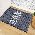 Monnhein Kapı Önü Paspası - Modern ve Şık Kapı Paspası | Ev, Ofis ve Dış Mekân Kullanımı İçin (Good Vibes Only) 40x60
