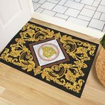 Monnhein Kapı Önü Paspası - Modern ve Şık Kapı Paspası | Ev, Ofis ve Dış Mekân Kullanımı İçin (Majestic Gold) 45x65