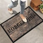 Monnhein Kapı Önü Paspası - Modern ve Şık Kapı Paspası | Ev, Ofis ve Dış Mekân Kullanımı İçin (Rustic Welcome) 45x65