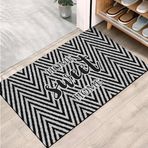 Monnhein Kapı Önü Paspası - Modern ve Şık Kapı Paspası | Ev, Ofis ve Dış Mekân Kullanımı İçin (Sweet Chevron) 40x60