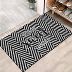 Monnhein Kapı Önü Paspası - Modern ve Şık Kapı Paspası | Ev, Ofis ve Dış Mekân Kullanımı İçin (Sweet Chevron) 45x65