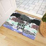 Monnhein Kapı Önü Paspası - Modern ve Şık Kapı Paspası | Ev, Ofis ve Dış Mekân Kullanımı İçin (Wild Life Message) 40x60