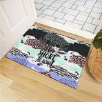 Monnhein Kapı Önü Paspası - Modern ve Şık Kapı Paspası | Ev, Ofis ve Dış Mekân Kullanımı İçin (Wild Life Message) 45x65