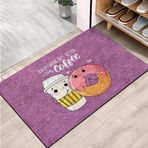 Monnhein Kapı Önü Paspası - Modern ve Şık Kapı Paspası | Ev, Ofis ve Dış Mekân Kullanımı İçin (With Caffe) 45x65