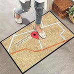Monnhein Kapı Önü Paspası - Şık Kapı Paspası | Ev, Ofis Dış Mekân Kullanımı İçin (Ev Lokasyonu) 45X65