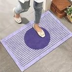 Monnhein Kapı Önü Paspası - Şık Kapı Paspası | Ev, Ofis Dış Mekân Kullanımı İçin (Lavender Harmony) 45X65