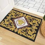 Monnhein Kapı Önü Paspası - Şık Kapı Paspası | Ev, Ofis Dış Mekân Kullanımı İçin (Majestic Gold) 45X65