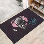 Monnhein Kapı Önü Paspası - Şık Kapı Paspası | Ev, Ofis Dış Mekân Kullanımı İçin (Woof Style) 45X65