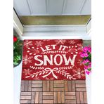 Monnhein Let It Snow Kapı Önü Paspası Dekoratif Kapı Paspası Dış Mekan Paspas Ev Içi Paspası 45x70cm