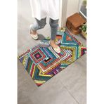Monnhein Renkli Geometrik Desen Kapı Önü Paspası - 40 x 60 cm