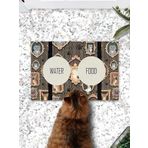 Monnhein Tablo Kediler Kedi Köpek Eğitim Mama Paspası Ve Beslenme Altlığı