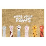 Monnhein Tasarımlı Dekoratif Kapı önü Paspas, Dış Mekan/Ev İçi/Banyo/Mutfak/Yatak Odası/Giriş Paspasları (Wipe Your Paws, 45X70)