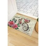 Monnhein Vintage Bisiklet Kapı Önü Paspası - Renkli - 40 x 60 cm