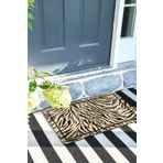 Monnhein Zebra Kapı Önü Paspası Dekoratif Kapı Paspası Dış Mekân Paspas Ev İçi Paspası 45x70cm