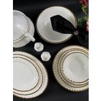 Monno 9959F28 Oro Gold 59 Parça 12 Kişilik Bone China Yemek Takımı