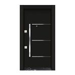 Mono Çelik Kapı Kapı , Mn-1744-s Daire Kapısı Çelik Kapı Siyah