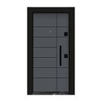 Mono Çelik Kapı Kapı , Mn-1806-s Daire Kapısı Çelik Kapı Siyah
