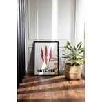 Monogo Craft Witcher Oyun Pençe Özel Tasarım Dekoratif Çerçeveli Kabartmalı Çift Kat Ahşap Lazer Kesim Tablo - 20 x 30