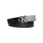 Monogram Plaque Buckle 35mm Adj Siyah Erkek Kemer