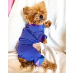 Monogram Purp Köpek Tulum Pijama XL