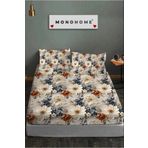 MonoHome %100 Pamuk Lastikli Çarşaf Özel Tasarım 5d Dijital 60 Tel Brown