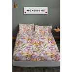 MonoHome %100 Pamuk Lastikli Çarşaf Özel Tasarım 5d Dijital 60 Tel Embroidery Dreams