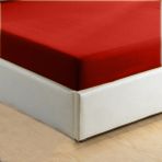 Monohome %100 Pamuklu Ranforce Fitted Kırmızı 180x200 cm Lastikli Çift Kişilik Çarşaf